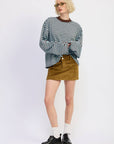 EP Blue and Brown Stripes Top 