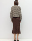 Mod Ref Cecelia Brown and Cream Striped Cardigan