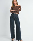 JBD Very Dark Denim Wide Leg Jeans