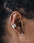 Sarah Bijoux Solid Silver Sculpted Adjustable Ring