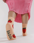 Chaussettes Baggu Motifs Fraises