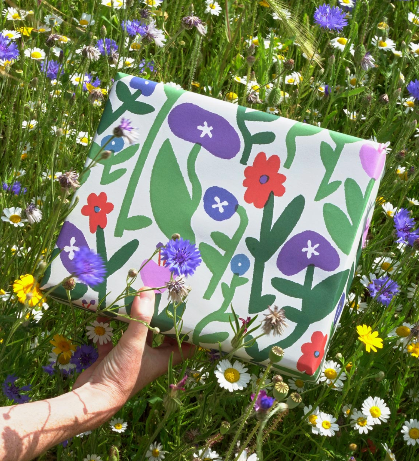 WRAP Flower Field Wrapping Paper