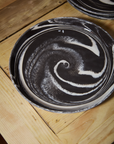 AD 12" Black Marbled Plate 