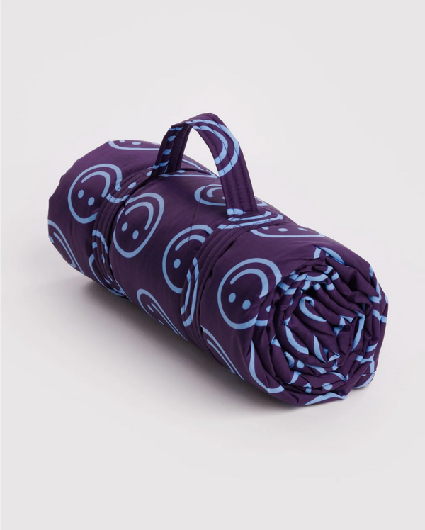 Couverture Pique-Nique Puffy Baggu Indigo Happy