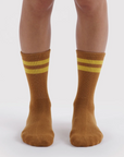 Chaussettes Ribbed Baggu Toffee Stripe