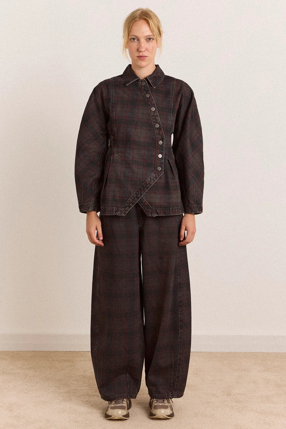 Damson Madder Erika Sirius Check Jeans
