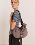 Damson Madder Gray Atticus Buckle Bag