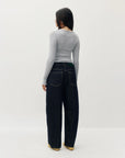 Jeans Barrel Jacqueline Kuwalla Bleu Foncé