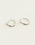 Sarah Bijoux Large Silver-Plated Hoop Earrings