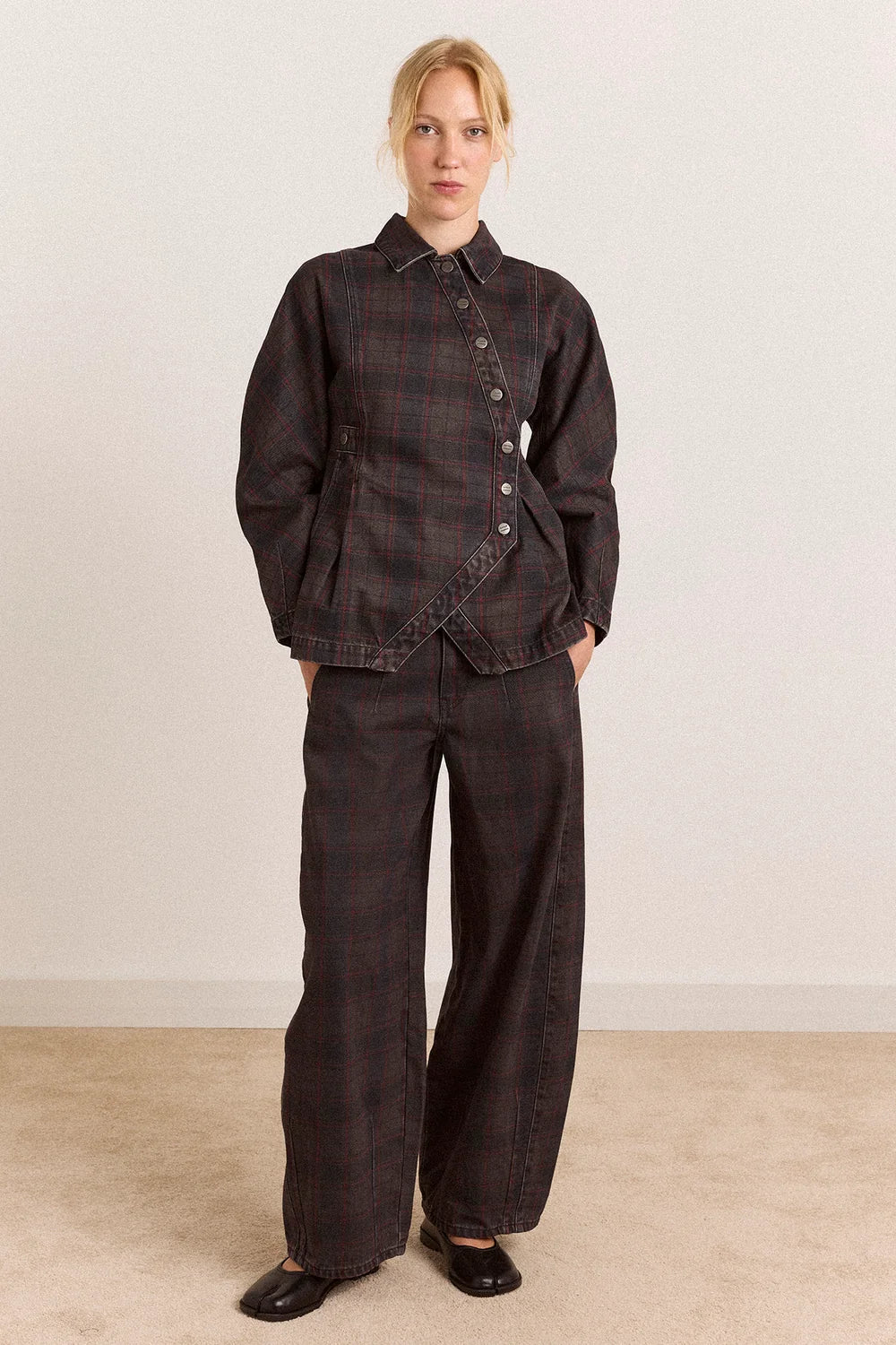 Damson Madder Erika Sirius Check Jeans