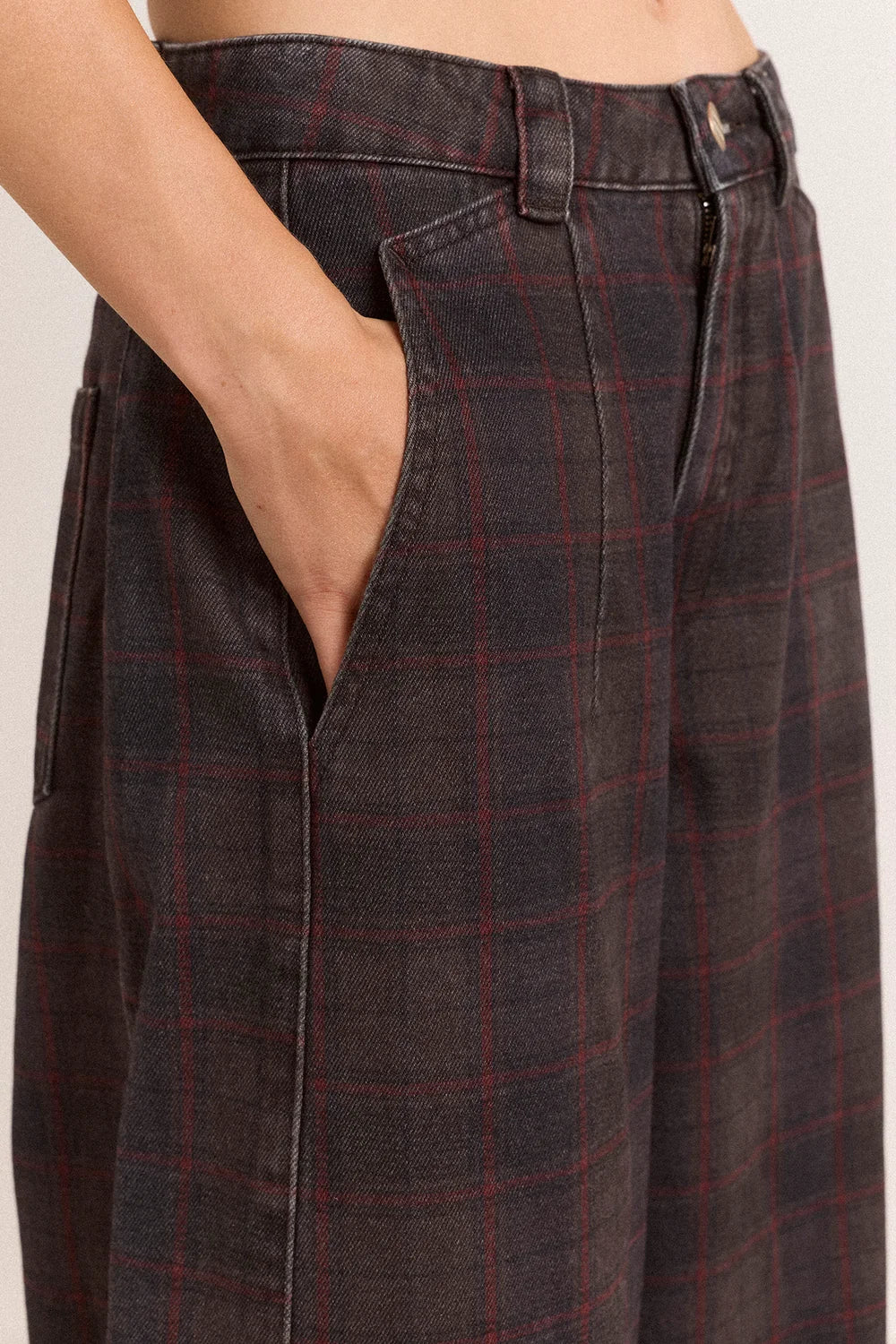 Damson Madder Erika Sirius Check Jeans