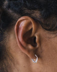 Boucles d'Oreilles Petits Hoops Filé Argent Sarah Bijoux