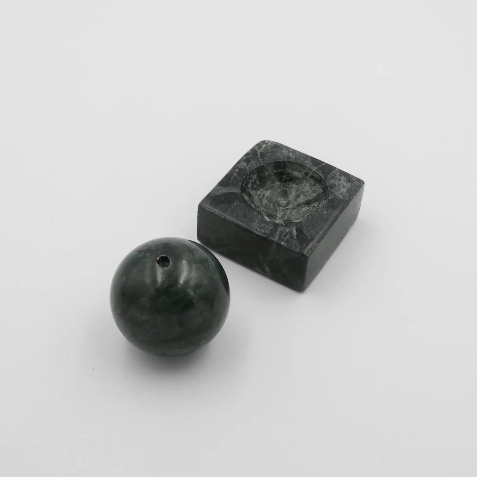 Morikita Green Marble Incense Holder