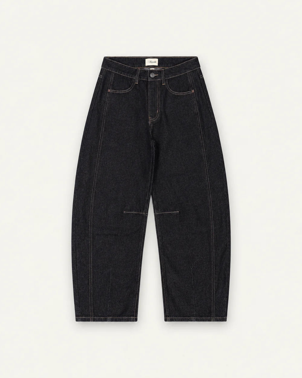 Jeans Barrel Jacqueline Kuwalla Bleu Foncé
