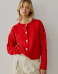 Mod Ref Red Lucy Cardigan