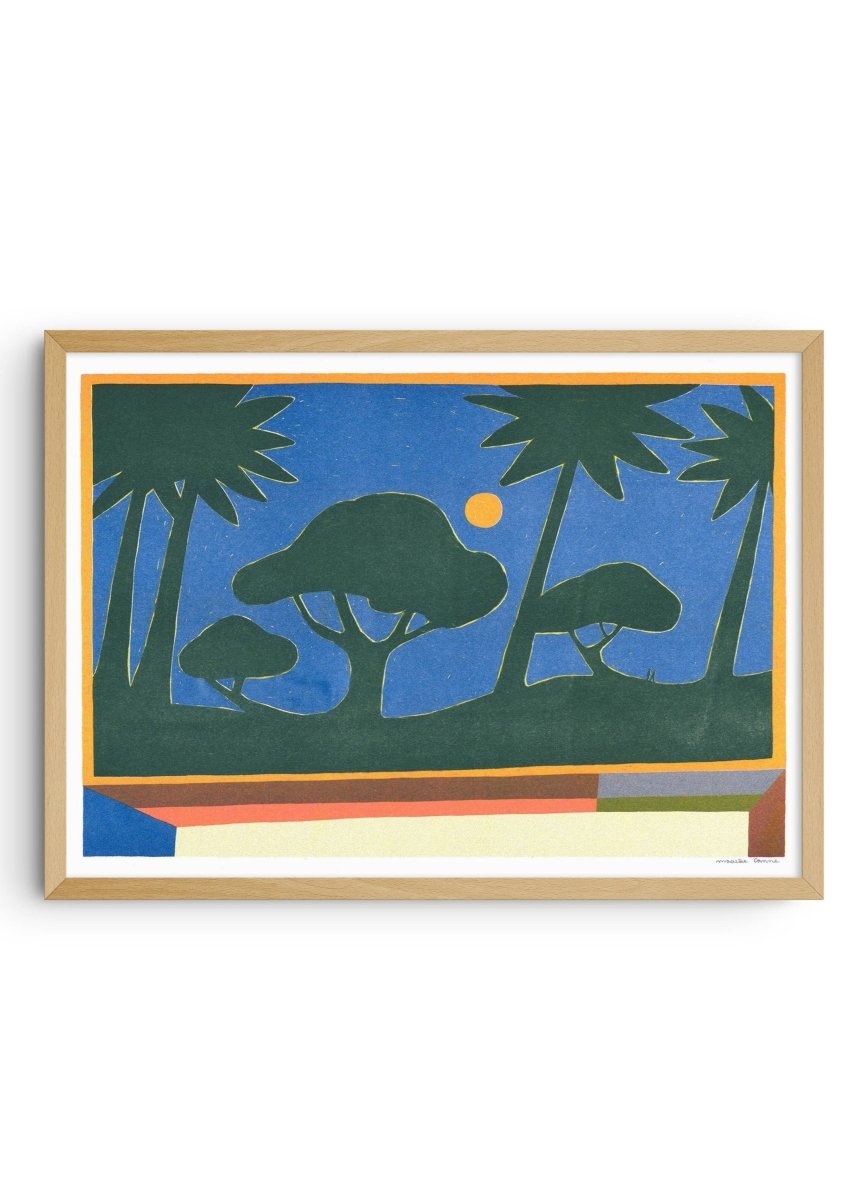Affiche A Bright Night 12 x 17po Maaike Canne Kiblind Atelier - Ex - voto