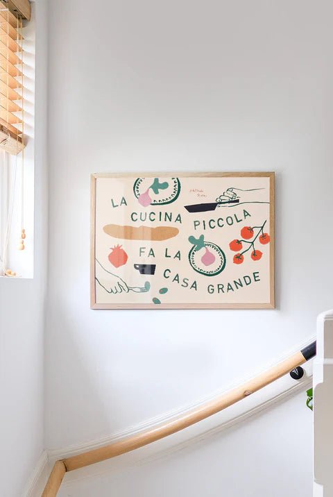 Affiche A Small Kitchen Makes a Big Home Phthalo Ruth - Ex - voto