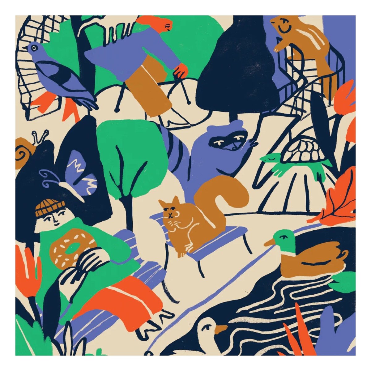 Affiche Balade à Montréal Paperole 8 x 10 - Ex - voto