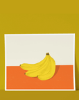 Affiche Bananes 8x10 Anne - Julie Dudemaine - Ex - voto