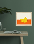 Affiche Bananes 8x10 Anne - Julie Dudemaine - Ex - voto