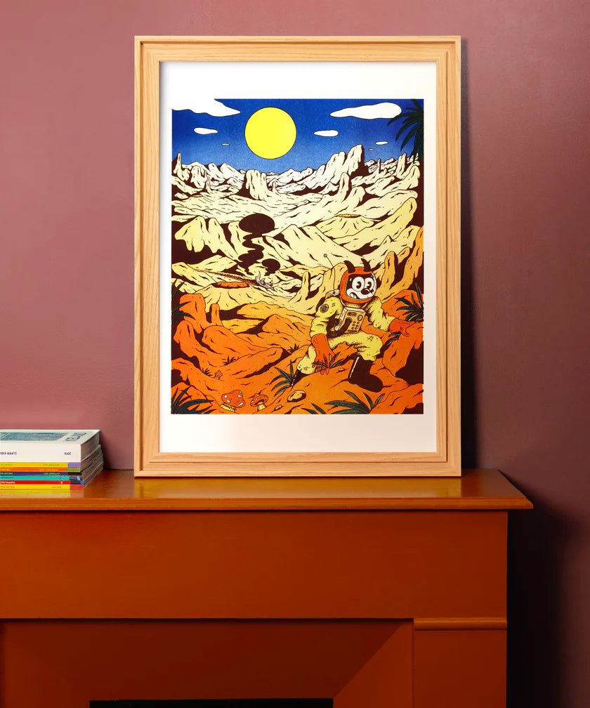 Affiche Extraterrestre 12 x 17po Floor Van Het Nederend Kiblind Atelier - Ex - voto