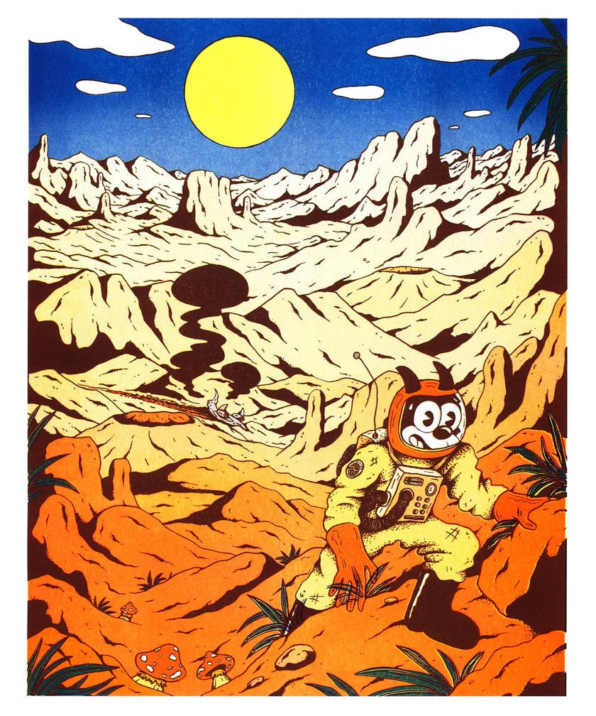Affiche Extraterrestre 12 x 17po Floor Van Het Nederend Kiblind Atelier - Ex - voto