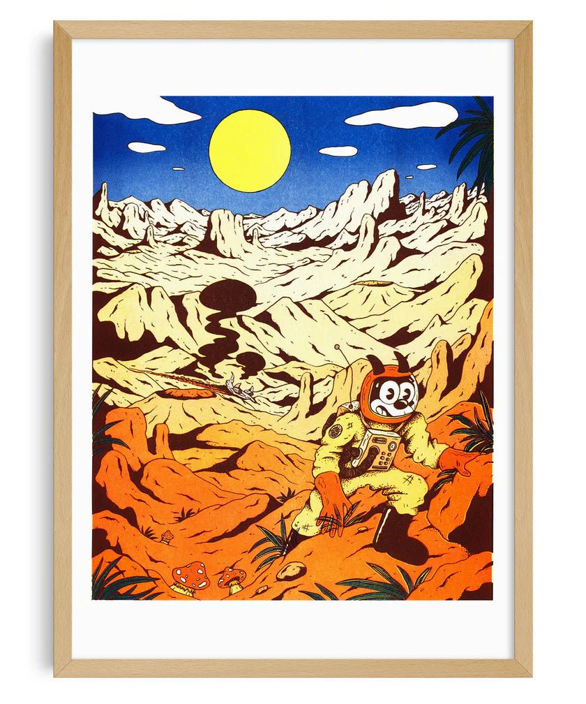 Affiche Extraterrestre 12 x 17po Floor Van Het Nederend Kiblind Atelier - Ex - voto