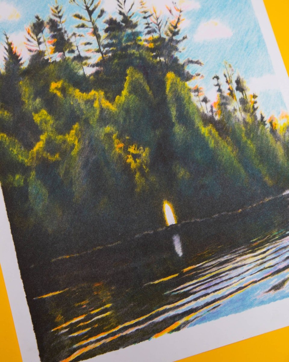 Affiche Falcon Lake Charlotte Le Bon 12 x 17po Clément Thoby Kiblind Atelier - Ex - voto