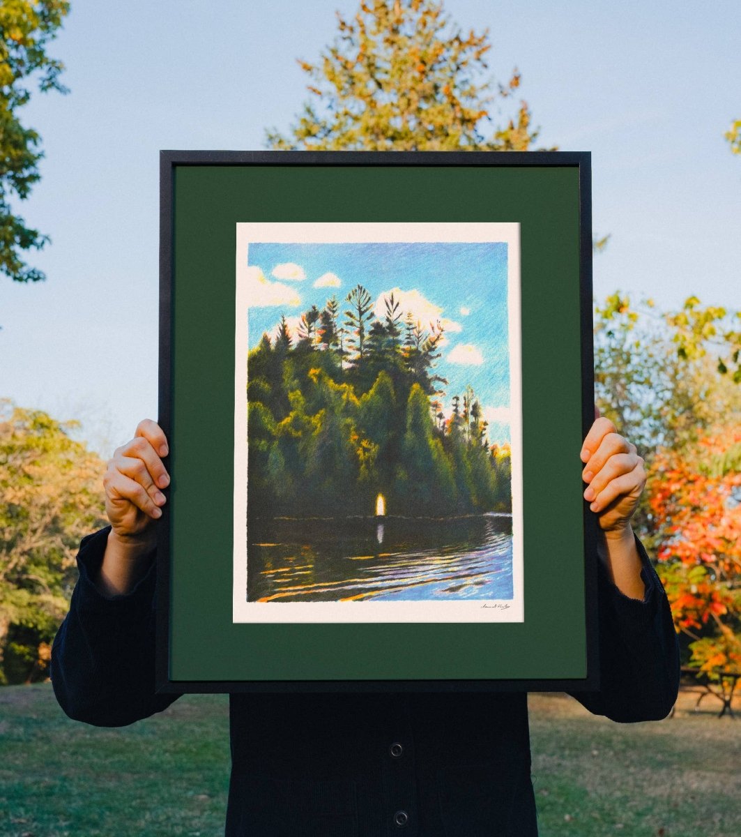 Affiche Falcon Lake Charlotte Le Bon 12 x 17po Clément Thoby Kiblind Atelier - Ex - voto