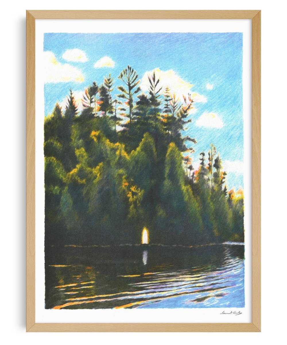 Affiche Falcon Lake Charlotte Le Bon 12 x 17po Clément Thoby Kiblind Atelier - Ex - voto