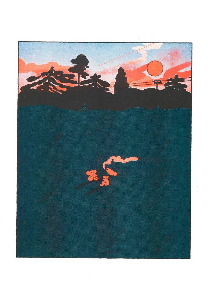 Affiche Fields at Dusk 12 x 17po H. Covell Kiblind Atelier - Ex - voto