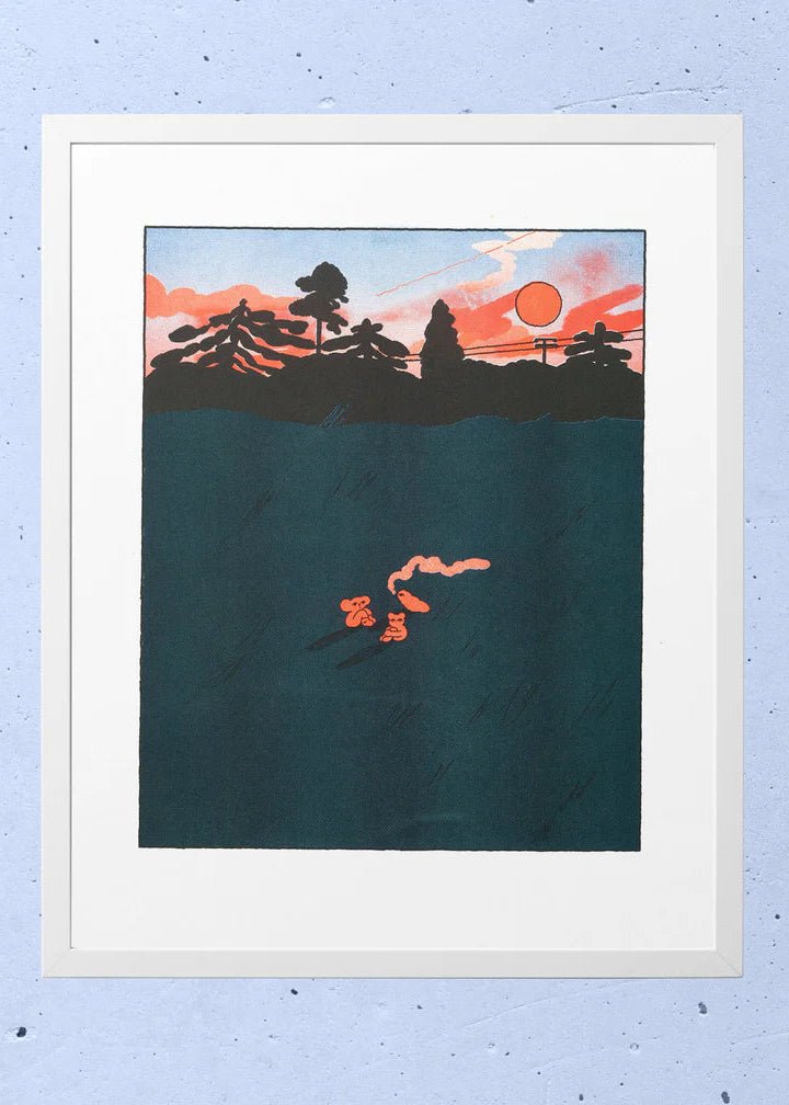 Affiche Fields at Dusk 12 x 17po H. Covell Kiblind Atelier - Ex - voto