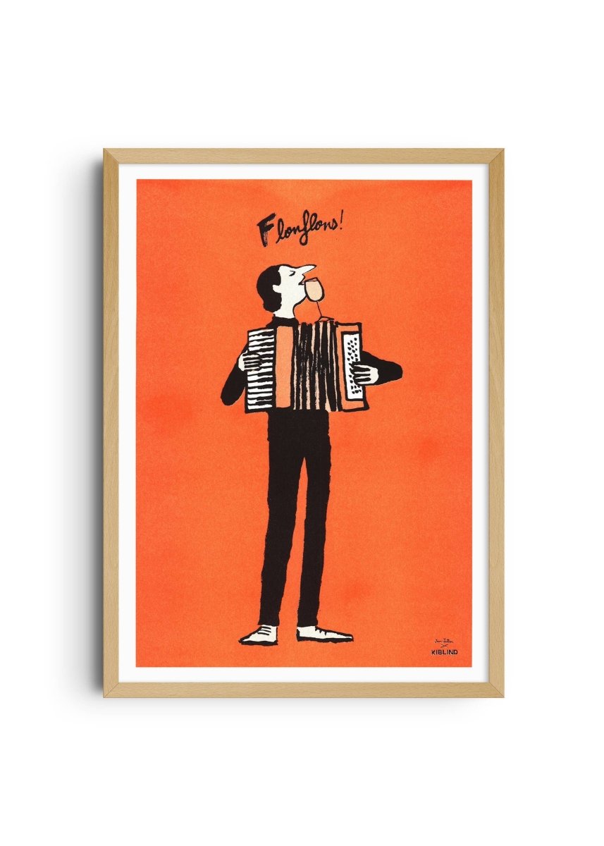 Affiche Flonflons 12 x 17po Jean Jullien Kiblind Atelier - Ex - voto