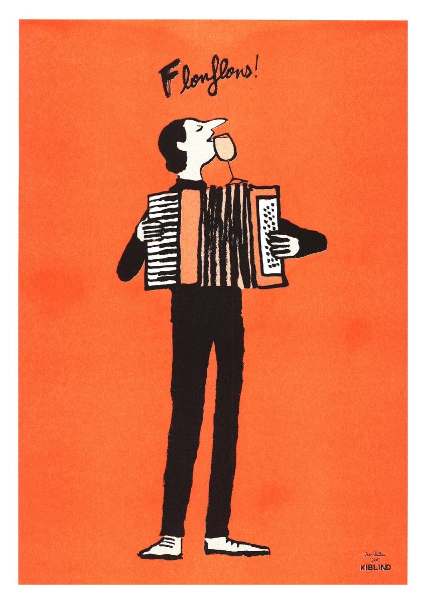 Affiche Flonflons 12 x 17po Jean Jullien Kiblind Atelier - Ex - voto