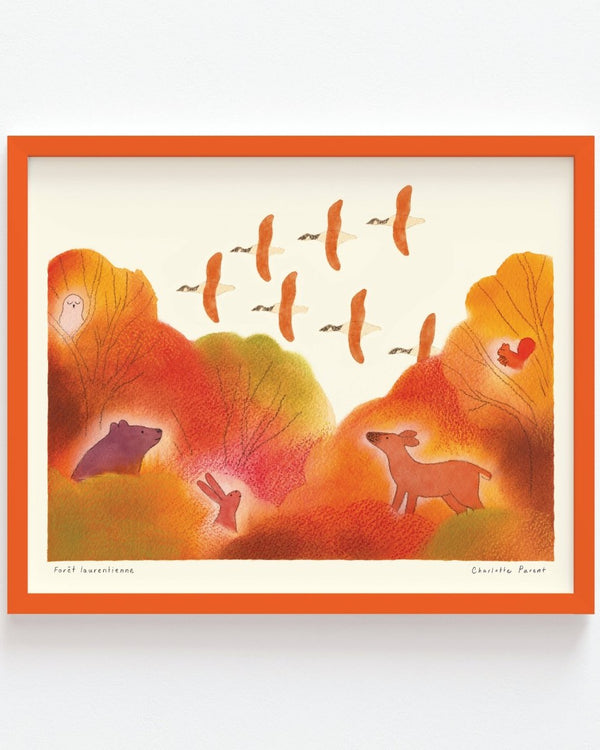 Affiche Forêt Laurentienne Paperole 8 x 10 - Ex-voto