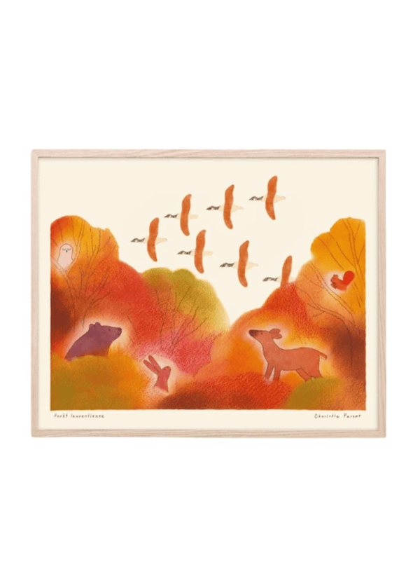 Affiche Forêt Laurentienne Paperole 8 x 10 - Ex-voto