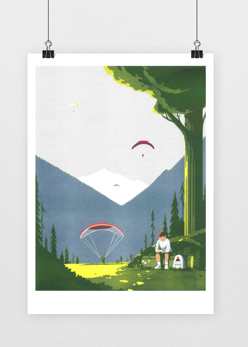 Affiche Game boy 12 x 17po Tom Haugomat Kiblind Atelier - Ex - voto