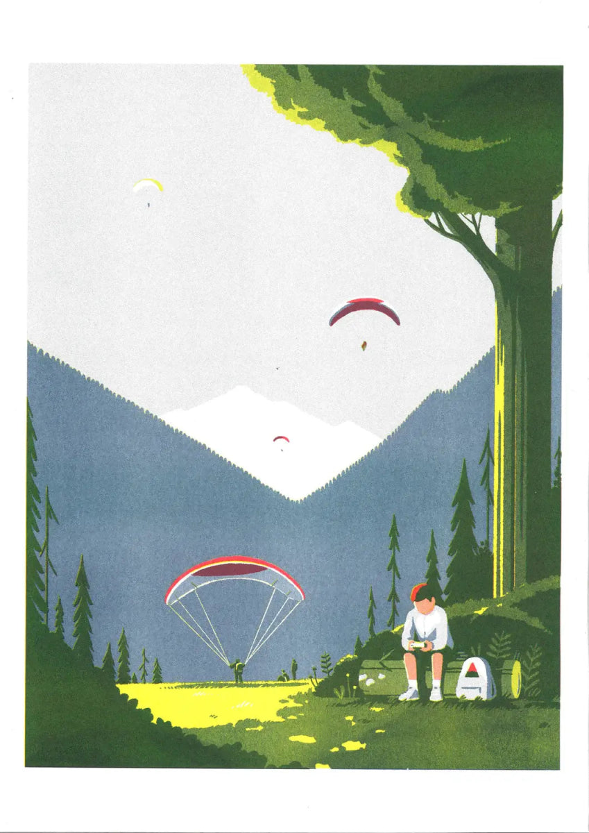 Affiche Game boy 12 x 17po Tom Haugomat Kiblind Atelier - Ex - voto