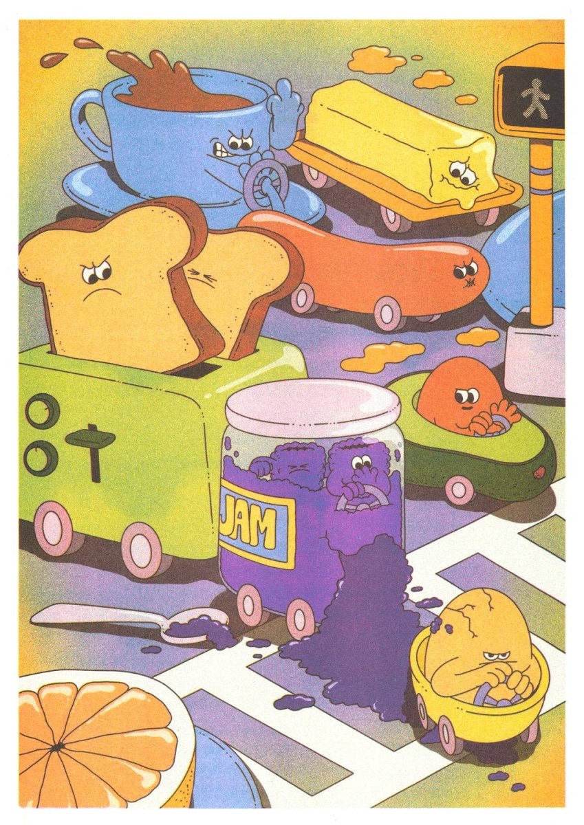 Affiche If there's a traffic jam... 12 x 17po Lauren Martin Kiblind Atelier - Ex - voto