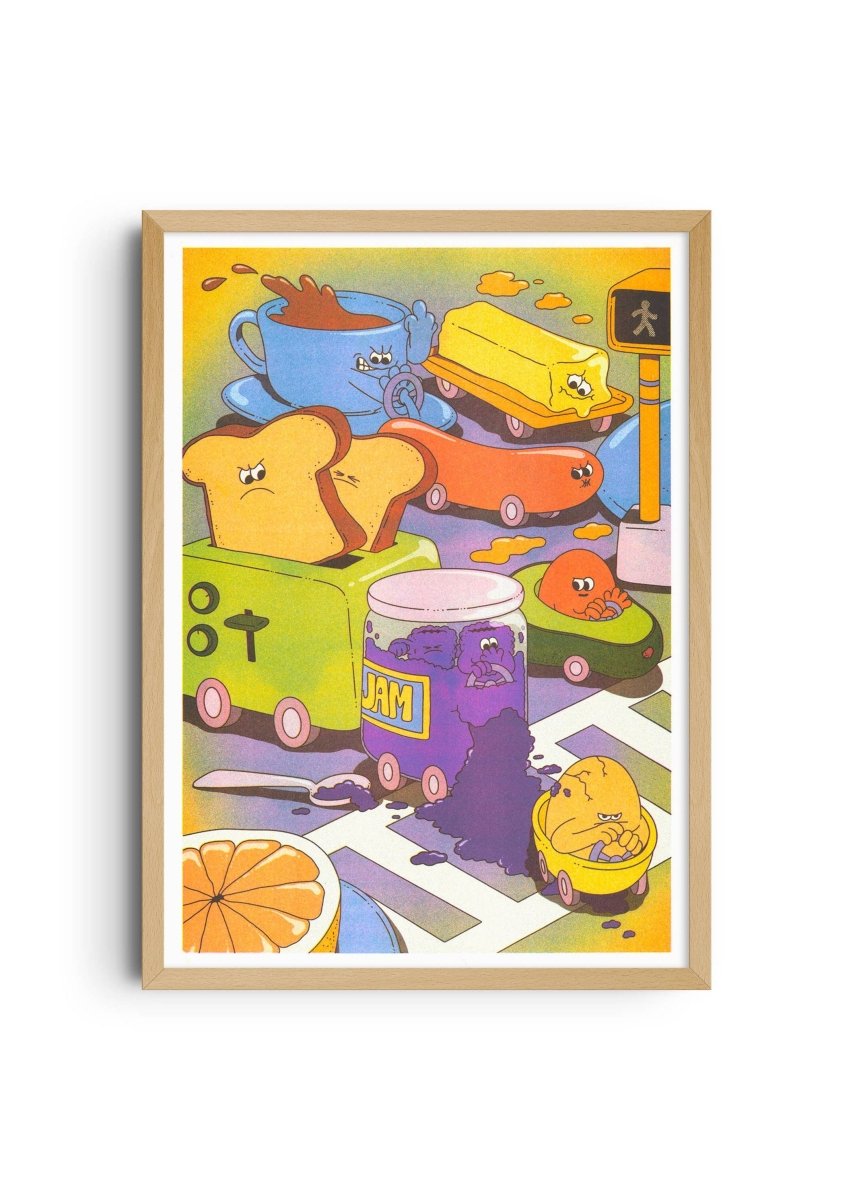 Affiche If there's a traffic jam... 12 x 17po Lauren Martin Kiblind Atelier - Ex - voto