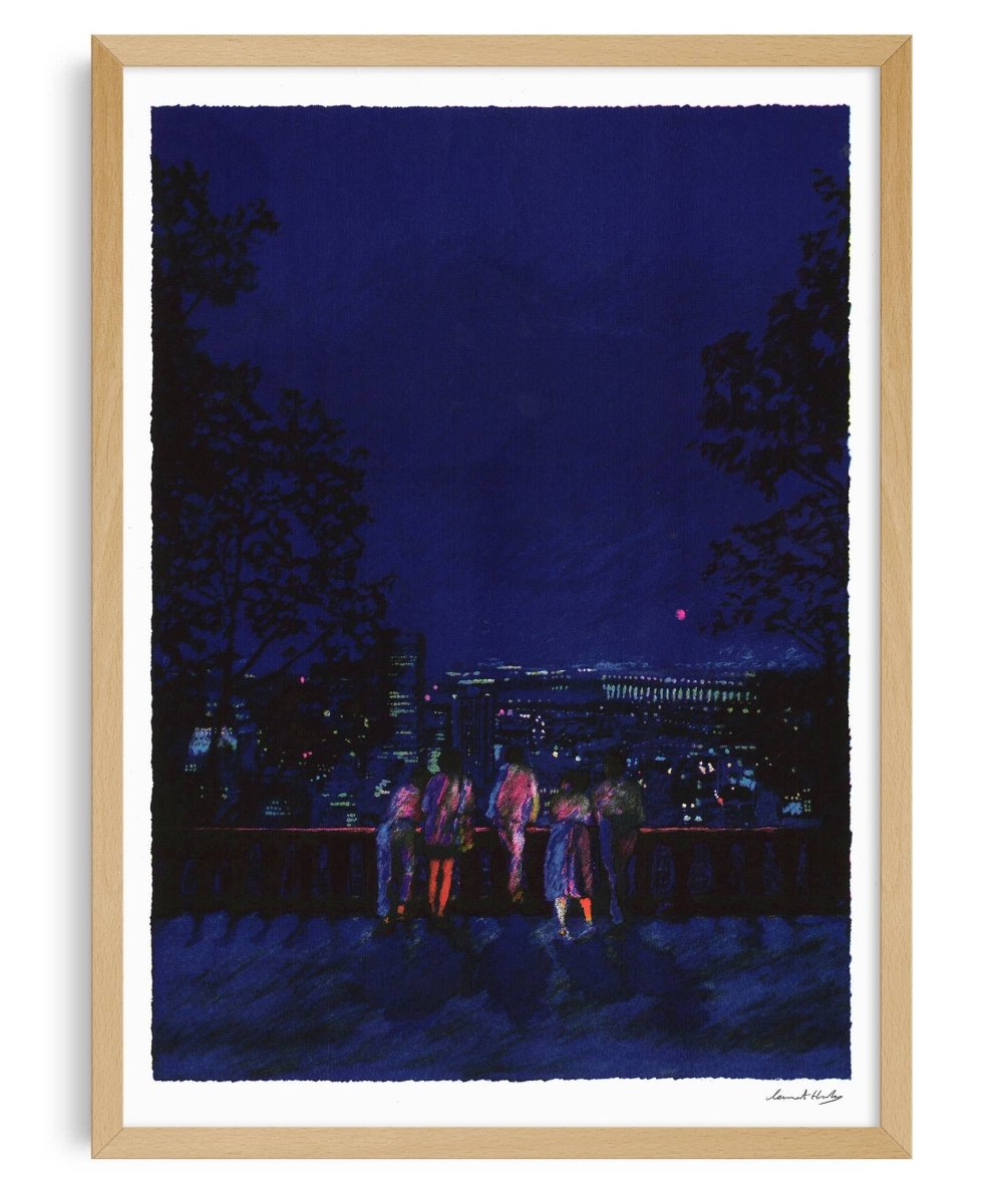 Affiche Jésus de Montréal 12 x 17po Clément Thoby Kiblind Atelier - Ex - voto