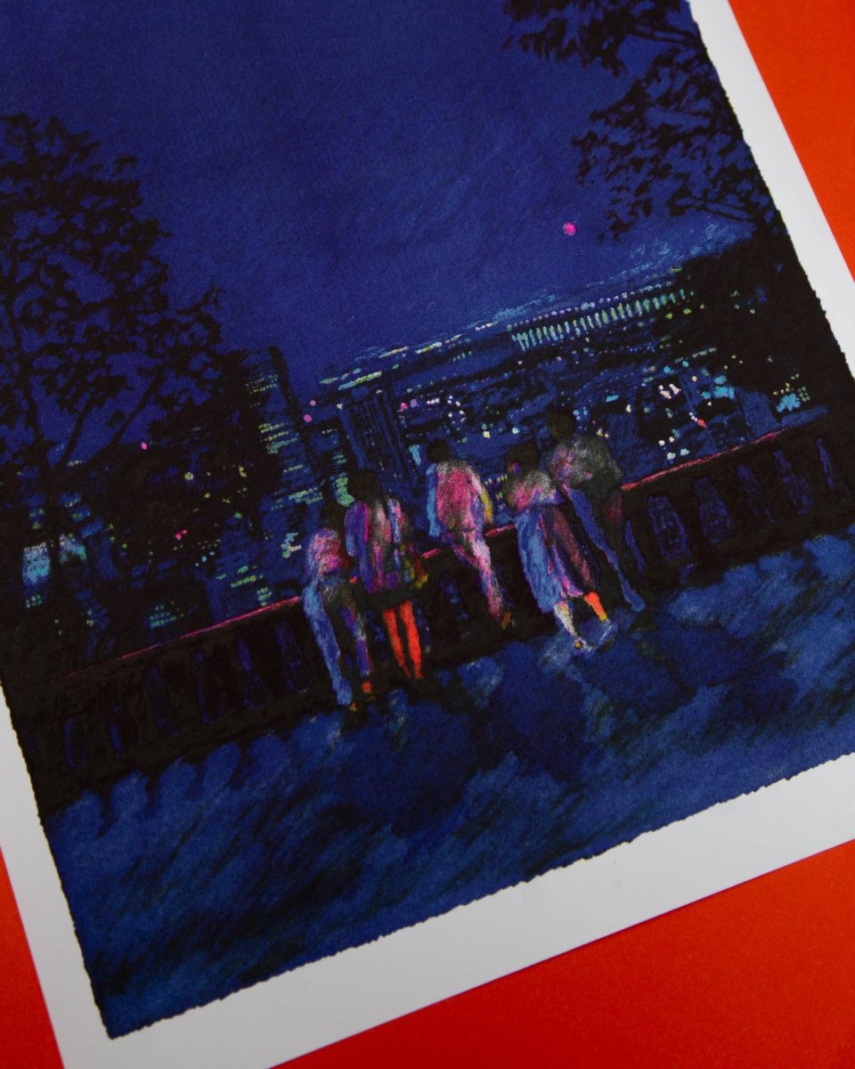 Affiche Jésus de Montréal 12 x 17po Clément Thoby Kiblind Atelier - Ex - voto