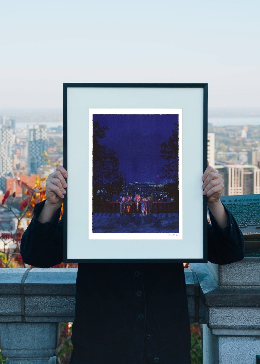 Affiche Jésus de Montréal 12 x 17po Clément Thoby Kiblind Atelier - Ex - voto