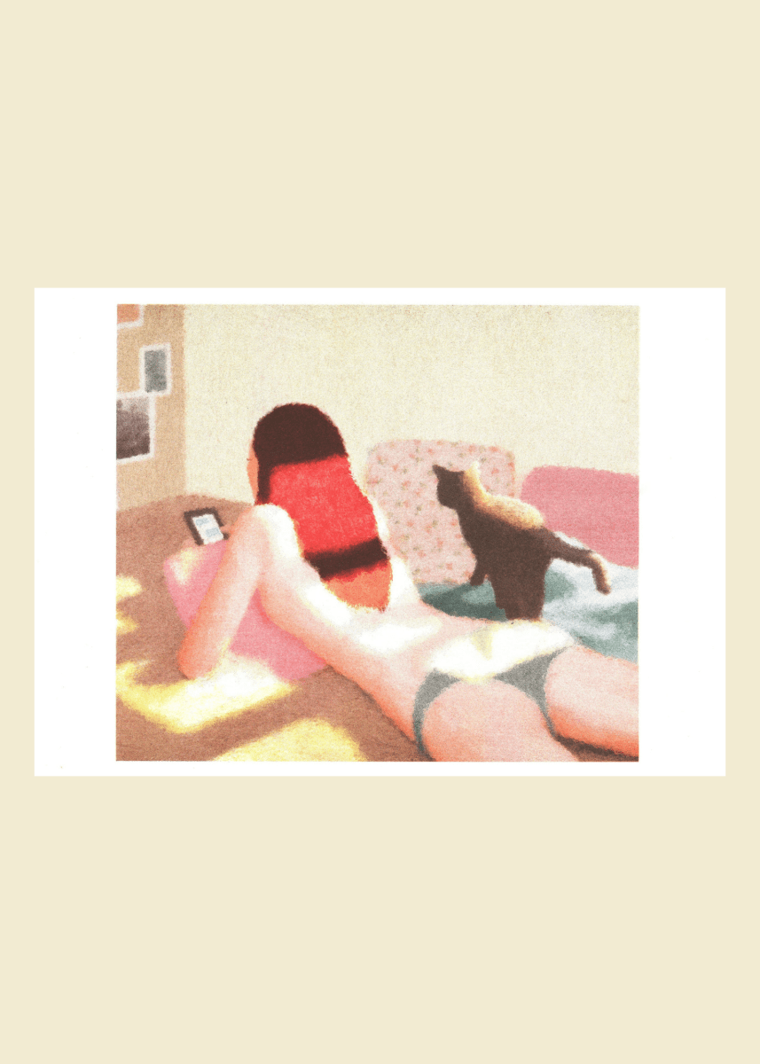 Affiche Just Out of the Bath 12 x 17po S. Wajimaya Kiblind Atelier - Ex - voto