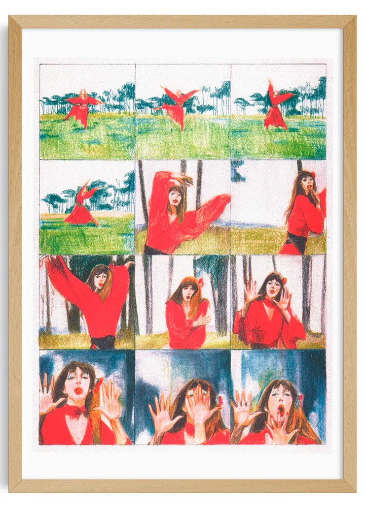 Affiche Kate Bush 12 x 17po K. Tzekova Kiblind Atelier - Ex - voto