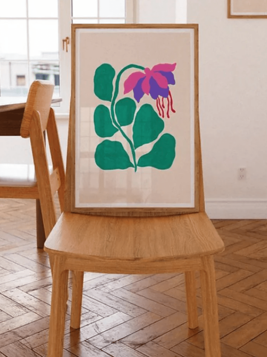 Affiche Liv Lee Fuchsia A4 12” x 8.25” - Ex - voto