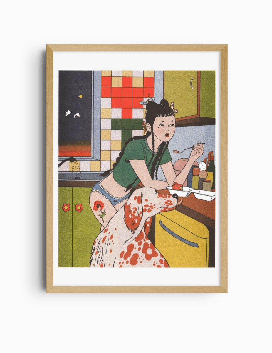 Affiche Midnight Snacks 12 x 17po S. Wu Kiblind Atelier - Ex-voto
