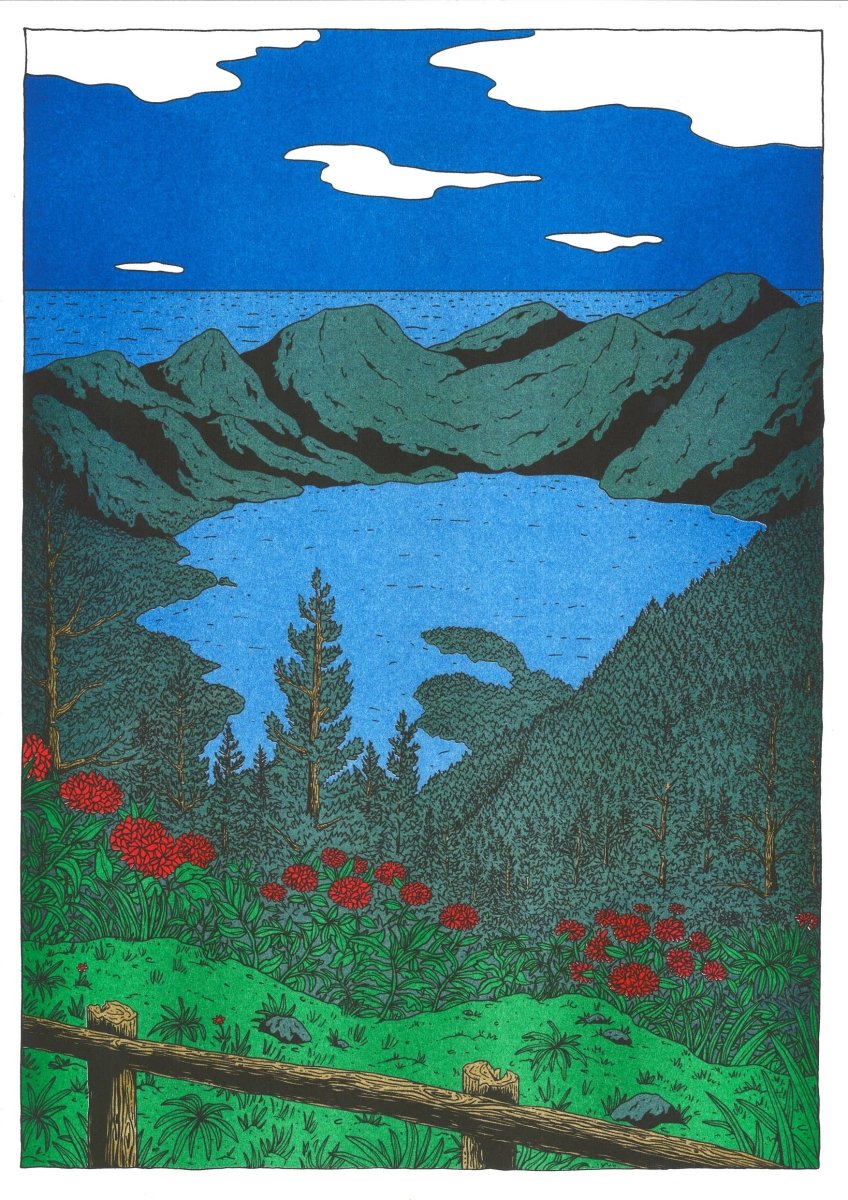 Affiche Nowhere in Portugal 12 x 17po Floor van het Nederend Kiblind Atelier - Ex - voto