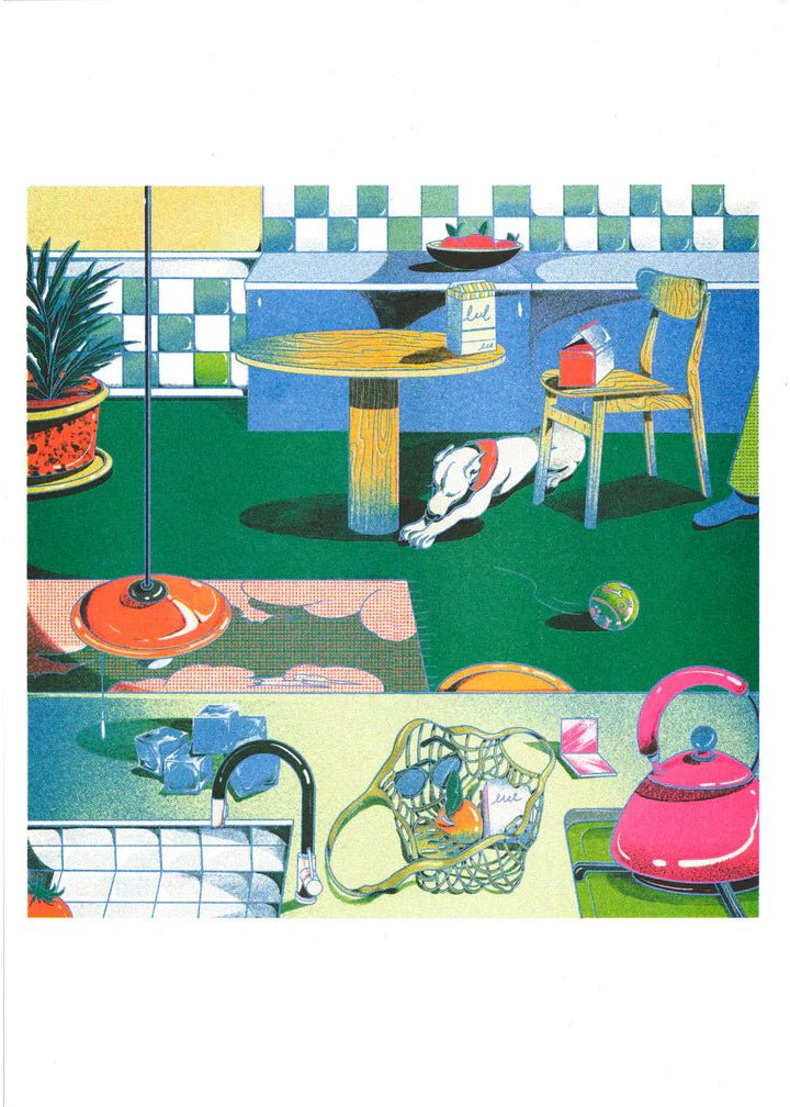 Affiche Quad in Quad Room 12 x 17po B. Panicha Kiblind Atelier - Ex - voto