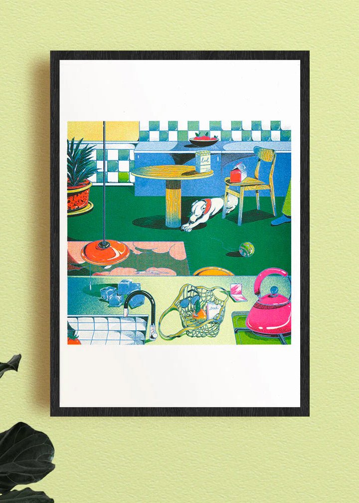 Affiche Quad in Quad Room 12 x 17po B. Panicha Kiblind Atelier - Ex - voto